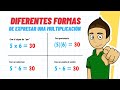 Formas de Expresar Multiplicación