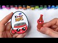 Diy cocacola kinder joy paper craft  how to make  easy paper craft ideas
