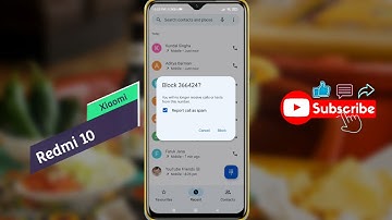 Redmi 10 me Incoming Call Block Kaise Kare | Redmi 10 Number Blocklist Settings