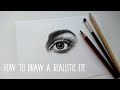 How to draw a realistic eye in 12 minutescharcoal drawing   