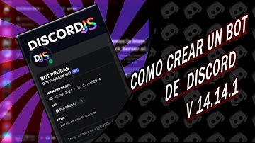 COMO CREAR UN BOT DE DISCORD ACTUALIZADO 2024 (DISCORD.JS V14.14.1) las herramientas mas recientes.