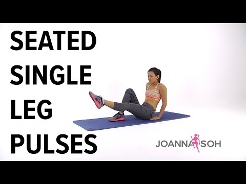 How to do Seated Single Leg Pulses | Joanna Soh
