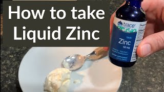 How to take Liquid Zinc