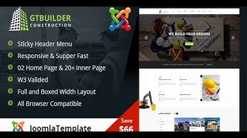 GTBuilder - Construction & Building Joomla Template | Themeforest Website Templates and Themes