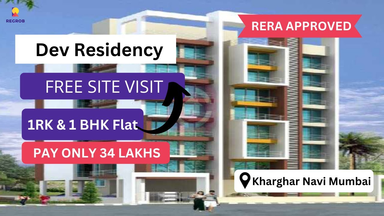 Get your Comfort 1RK and 1BHK in Just ₹ 34 Lakhs | Dev Residency | ☎️ +91-7428091724 | Navi Mumbai