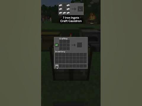 How To Make A Cauldron In Minecraft Java 1.19 in 2022 #youtubeshorts ...