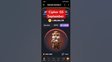 #hamsterkombat #crypto #airdrop #ciphercodes Hamster kombat cipher code 05 September