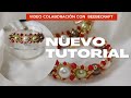 Tutorial pulsera en perlas, mostacillas y biconos  (video colaboración con BEEBEECRAFT.COM)