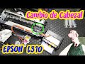 Impresora Epson L310 Cambio de Cabezal limpieza de bomba de succion y cambio de tinta de sublimacion