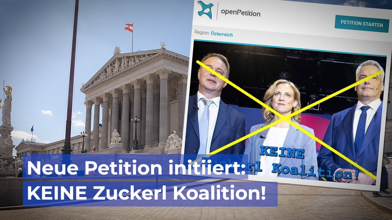 Was Passiert Wenn Keine Koalition Zustande Kommt Neue Petition initiiert: KEINE Zuckerl-Koalition! - YouTube