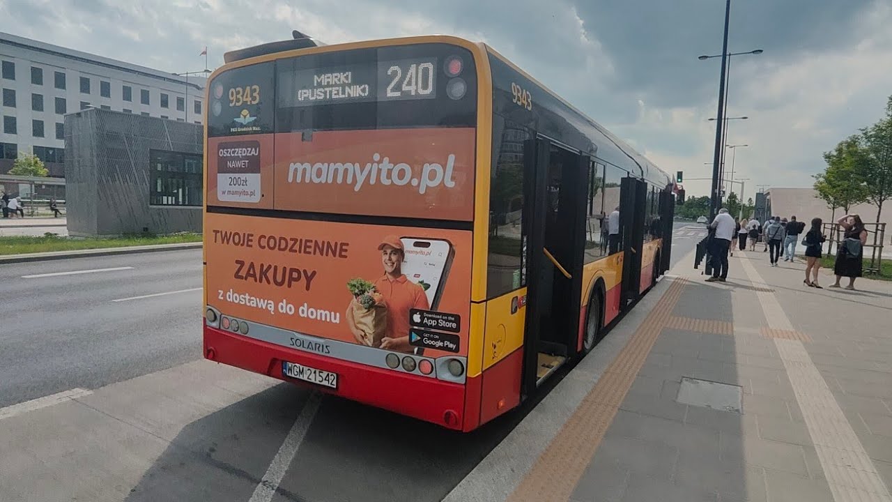 Linia 240 - Solaris Urbino 12 III #9343 ( PKS Grodzisk Mazowiecki )