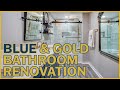 Blue and Gold Bathroom Time-lapse Video