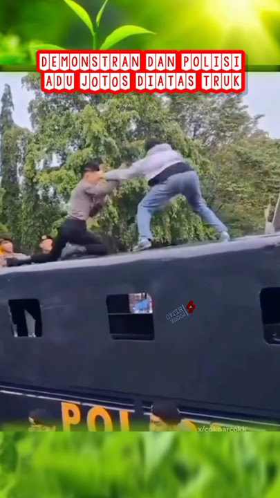 Polisinya kalah telak sama demostran yang satu ini #polisi #polisiindonesia #brigade #brimobpolri
