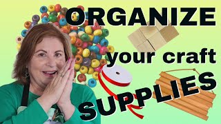 CRAFT SUPPLY ORGANIZATION and storage on a budget | How to organize crafting supplies