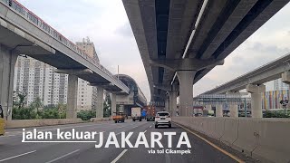 TOMANG ⇾ REST AREA KM 39 ‼️ Tol Dalam Kota Jakarta ⇾ Tol Cikampek  [update LRT Jebodebek & KA Cepat]