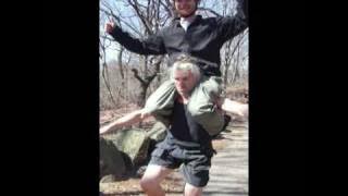 Unicycling over the Boulder, Kyle on Daryll's Shoulder