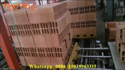 Automatic clay brick packing machine