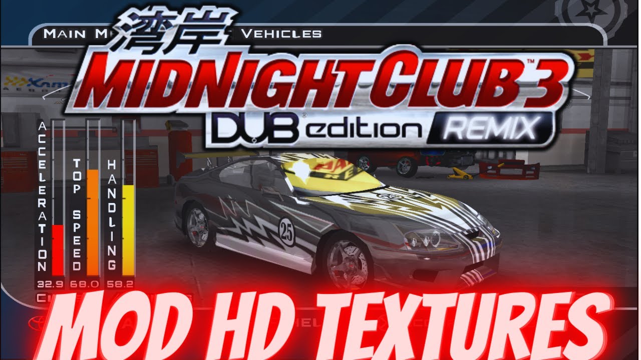 Midnight Club 3: DUB Edition Remix HD Textures Mod - Sony