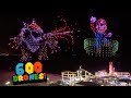 Super mario bros movie brought to life with epic 600 drone light show