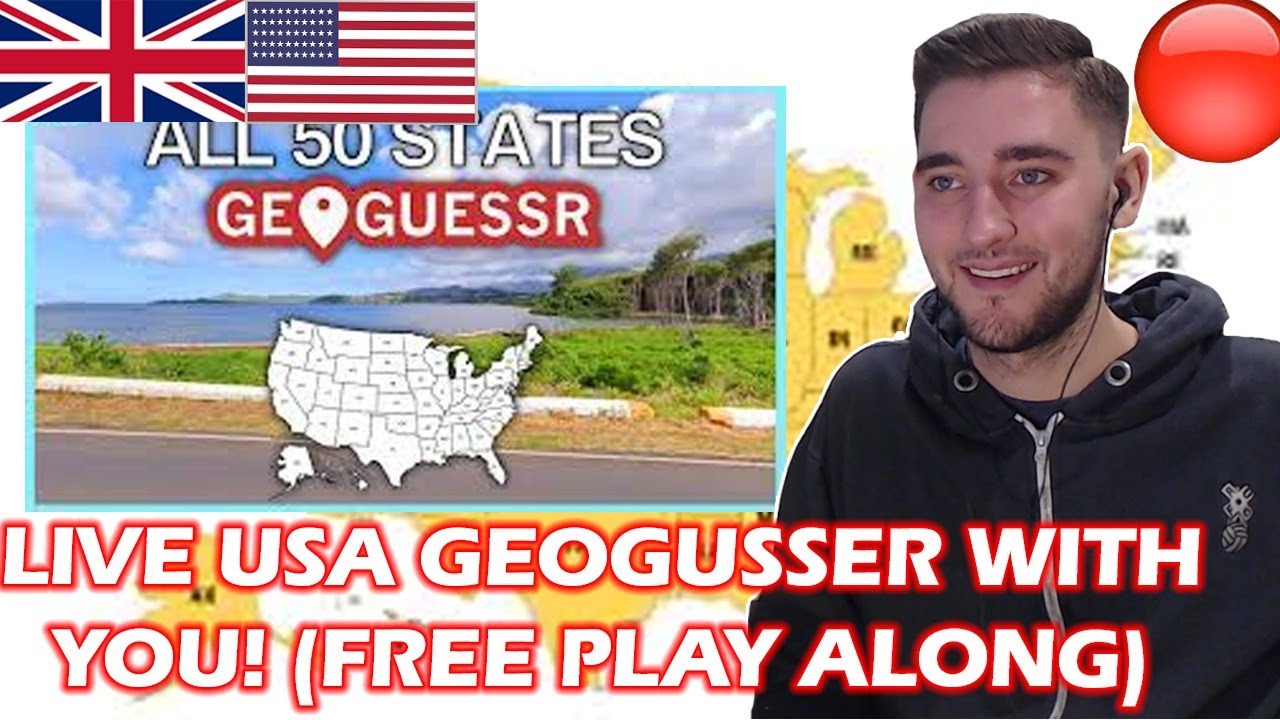 🔴 British Guy Attempts to guess US States! (Geoguessr Play Along)