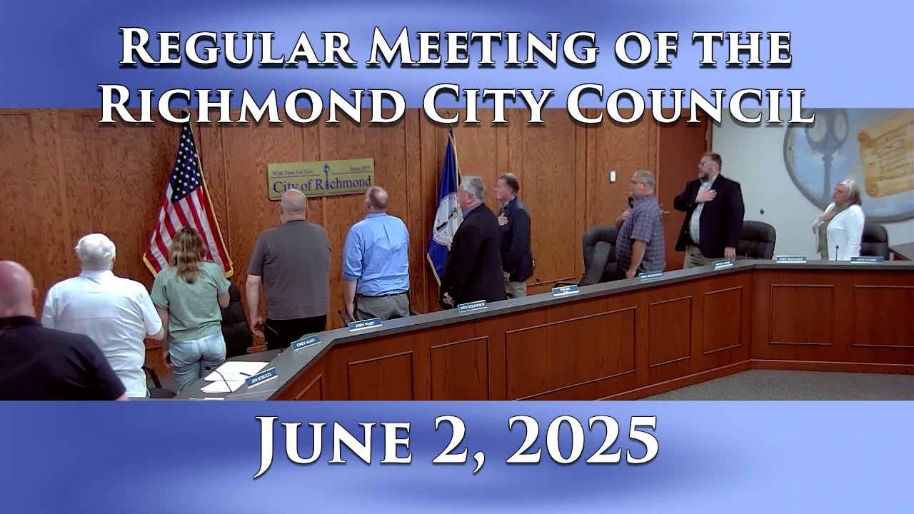 Regular Meeting of the Richmond City Council on June 2, 2025 - YouTube