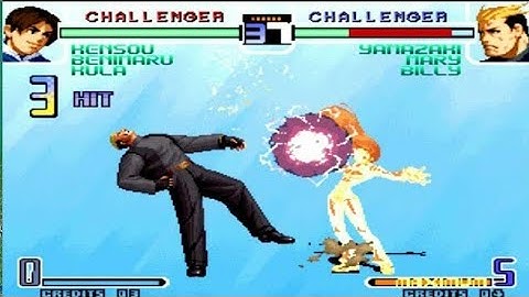 Kof 2002 fight IORI, ROBERT, H9999 VS K, WHIP, MAXIMA