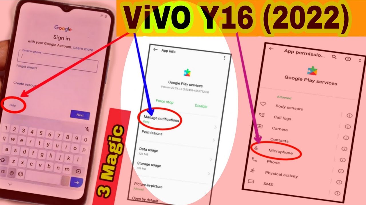 Vivo Y16 Frp Bypass Android 12 ( New Update 2022 ) Vivo Y16 Google