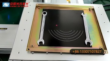 How to mark large format design with XY table laser marking machine with XY motorized moving table.