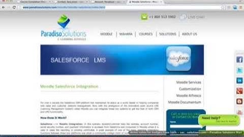 Salesforce Moodle (or Totara) Integration Course Enrolment Report
