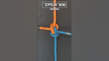 ZEPPELIN BEND for Connecting Two Ropes Together #knots #treeclimbing #ropes #outdoor #arborist