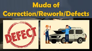 Muda of Correction, Rework and Defects | Lean Six Sigma Complete Course.