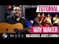 TUTORIAL GUITARRA ACUSTICA | Way Maker, Milagroso, Abres Camino ► TODAS LAS TONALIDADES - Sinach