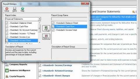 Sage 50 Tutorial Report Groups Sage Training Lesson 14.7