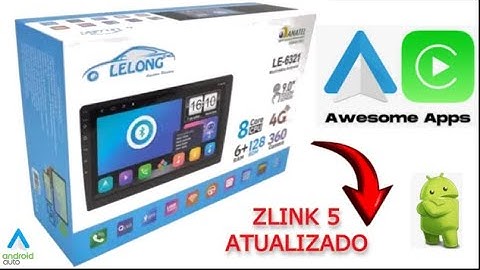Central Multimídia, Android Auto, Car Play, Zlink5, Atualização, três versões para escolher. Le6321.
