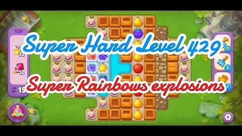 Hard Level 429 No Boosters 💫 Match-3 Game Gardenscapes #games #gameplay #gaming