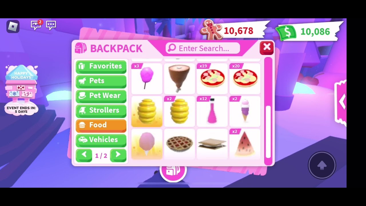 Adopt me inventory tour😄 (first video) - YouTube