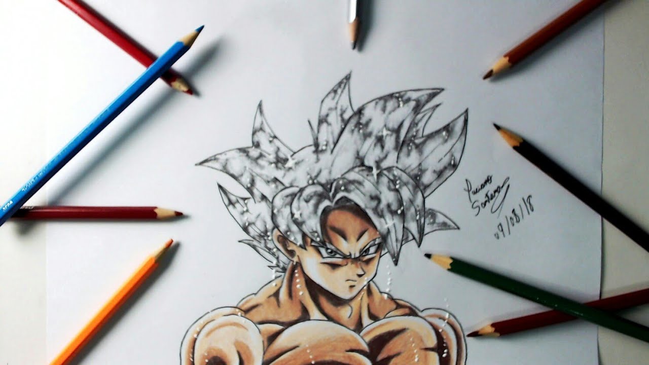 Carlos Arts — 🖋️ Pintura em Progresso do Goku Instinto Superior