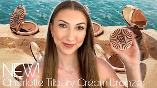 NEW CHARLOTTE TILBURY SUN KISSED GLOW CREAM BRONZER | swatches & comparisons screenshot 5