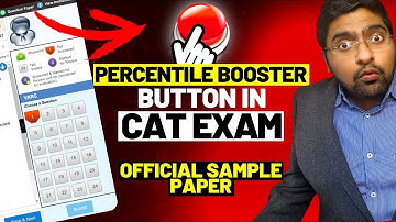 OFFICIAL CAT Mock Test - PERCENTILE BOOSTER button? [18 Days to CAT]