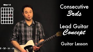 consecutive 3rds | lead guitar concept