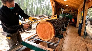 SHARING The SECRET To Centering The Pith - Milling Timbers On Our Woodland Mills HM130 Max Sawmill