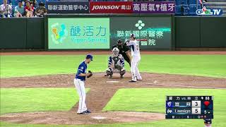 05/29 富邦 vs Lamigo 賽後，林立單場擊出三支安打，演出猛打賞