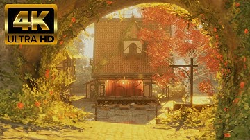 Medieval Fantasy Village | Flying Fantasy Town Demo World in 4K Unreal Engine