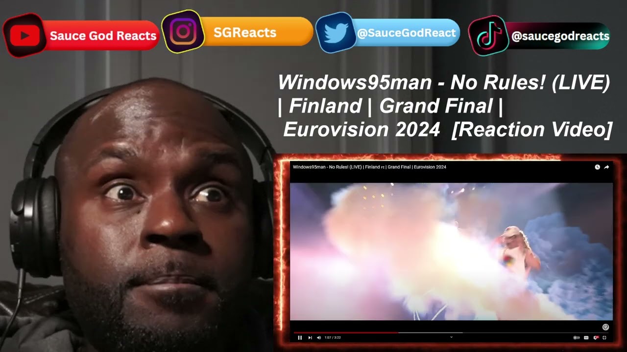 Windows95man - No Rules! (LIVE) | Finland 🇫🇮 | Grand Final | Eurovision 2024 | REACTION