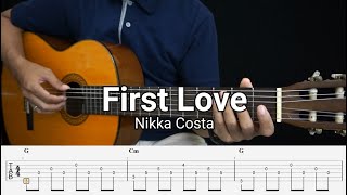 First Love - Nikka Costa - Fingerstyle Guitar Tutorial TAB   Chords   Lyrics