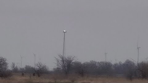 Cell tower with a xenon strobe-like LED
