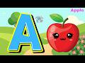 A for Apple 🍏 | B is for Ball 🏀 | A to Z ABC Sing Along | Kids Phonics Song | Mini Shark 🦈