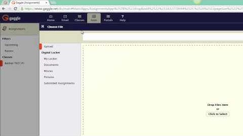 Submitting an Assignment to a DropBox