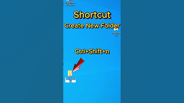 New Folder Create| Shortcut Key| Create New Folder on Desktop| #differenteducation