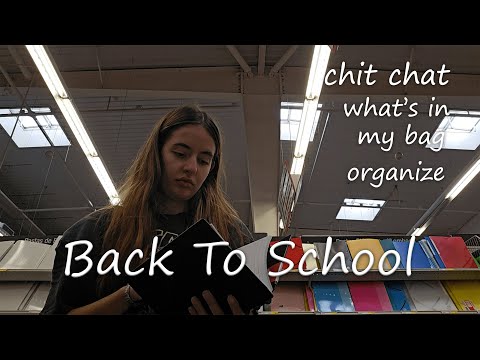 Mental Health Challenge #11 // back to school, what's in my bag, chit chat, organize